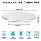 Turntable Sculpting Wheel  12  Dia Pottery Clay Rotation Turn Table