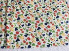 Lot Estate Vtg Cotton Fabric  Quilt  Sew Crafts  Fruit 2 1 2 Yards  Flower 3 Yds