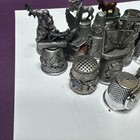 Vtg Thimble Lot 23pc Wapw Pewter Twin Towers Alaska Abalone Simons Silver