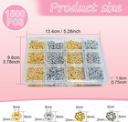1500pcs 6mm Silver And Gold Flat Round Spacer Beads For Jewelry Making Diy Brace
