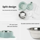 Pet Dog Cat Bowl Fountain Automatic Food Water Feeder Container For