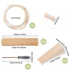 11pcs Natural Rattan Repair Material Kits Includes 16 4ft Rattan Cane 2 Ratta   
