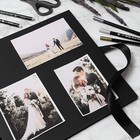 Juvale Spiral-bound Scrapbook Album - Silk 12 25inchesx12 25inches  Black