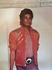 Vintage 80s Original Michael Jackson  Jacket Beat It Promo Poster 18 x23  Nos