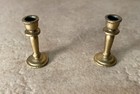 Vintage Doll House Brass Miniature Small Candlesticks Pair