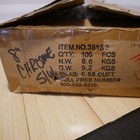 Nos New Box Of 100 - Slatwall 8 Inch Metal Peg Hooks - Chrome - 38182