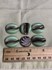 Czech 6 Glass Cabochon Button No Shank Flat Back Jewelry Making Crf-68