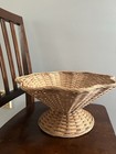 Woven Bowl Wavy Rim With Pedestal Base - Threshold Designed With Studio