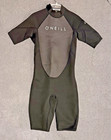 O neill Reactor Ii  2mm Back Zip  Shorty Wetsuit Men s Size Mt Black   Gray 5041