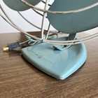    vintage Mcm 1960s Ge Turquoise Oscillating Desk Fan 10in Mid Century