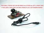  wwii Tiny British Telegraph Key From A Field Set custom Wood Base very Nice 