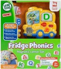 Leapfrog Fridge Phonics Magnetic Letter Set  Yellow 1 9  X 5 2  X 5 5  