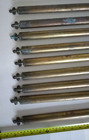Brass Stair Rods X 10 No Brackets 2 5 Cm X 72 Cm Half Round Flat Back