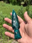 Teal Green Topaz Glass Obsidian Arrowhead Spear Point 4-6  Hand Knapped Blade
