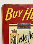 Vintage Chesterfield Cigarettes Tin Advertising Sign Rare Tobacco
