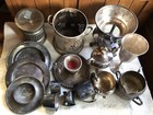 Lot Of 16  Antique Silver quadruple Plate Chamber-liter  Superior epns dutchard
