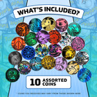 Pokemon Coin Lot     10 Assorted Pokemon Official Collectible Tcg Coins