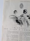 1928 Ladies Home Journal Chrysler Car Print Ad Woman Driver Design Focus