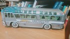 Very Nice 1950 s  Tin Litho Friction Greyhound To New York  Bus