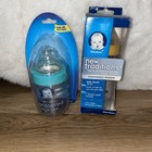Vintage Gerber New Traditions Contoured Nurser Baby Bottles   Extra Nipples New