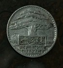 Lebanon Liban 10 Piastres 1929 Silver Coin Km  6 Authentic