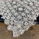 Stunning Antique Large Irish Lace Crochet Collar Fab Costume Prop
