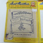 Vintage Aunt Martha s Hot Iron Embroidery Transfers Lot Of 4