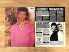 Johnny Thunders 1983 Ny Dolls Story Clip Poster Swedish Magazine Okej 1980s