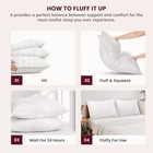 Cotton Pillows Set Of 2 Breathable Hotel Quality Down Alternative Bed Pillow