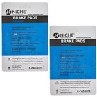 Niche Brake Pad Set For Kawasaki Vulcan 800 1600 Front Rear Ceramic 2 Pack