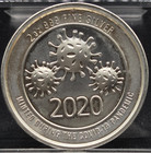 2020 2 Oz 999 Silver Round Covid 19 Pandemic Envela Ultra High Relief Coin 644