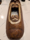 Hand-carved Wooden Tribal Tiki Mask   Vintage Wall Decor   Folk Art