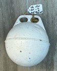 Vintage Large Aluminum Nautical Maritime White Metal Float Fishing Buoy