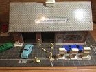 Vintage Marx Colonial Service Station Tin Litho W accessories 26  X 14 3 4 