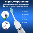  6 Pack Toothbrush Replacement Heads For Philips Sonicare E-series 