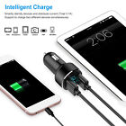 Dual Usb Car Charger Adapter Led Display Fast Charging For Iphone And Samsung