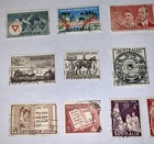 16 Vintage Australia Postage Stamps Christmas 1958-62  Birth Of Post Office Used