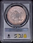 1872 Seated Liberty Silver Dollar  1 Pcgs Au53 - Strong Luster 