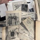 Massive Lot Of 1890s Bicycle Ephemera Newspaper Clippings Ads Cycling Culture