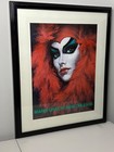 Vintage Rare 1981 Signed Framed Larry Harris Mardi Gras Poster Large 42x34