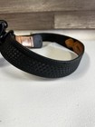 Triple K 46    Black Leather Basket Weave Duty Belt Law Enforcement Security Aker
