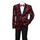 Men s Formal Tuxedo Blazer jacket Metallic Sequin Shawl Collar Jacket 818