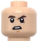 Lego New Light Flesh Minifigure Head Dual Sided Confused Puzzled Look Piece
