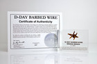 D-day Barbed Wire - Lucite Acrylic Artifact Display