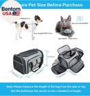 Airline Approved Pet Carrier  Large Soft Sided Pet Travel Tsa Carrier 4 Sides Ex