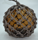 Vintage Glass Fishing Float In Brown Taupe