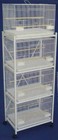 4-tiers Rolling Stand For Four Of 24 x16 x16 h Aviary Bird Flight Breeding Cages