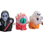 Monster Halloween Wind Up Walkers Lot Of 6 Ghost Devil Skull Bloodied Hand Eye