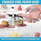Heavy Duty Steel Potato Ricer Puree Masher Juicer Vegetable Fruit Press Maker Uk