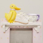 Nursery Baby Purple Pink Yellow Duck Baby Shoes Ceramic Photo Picture Frame